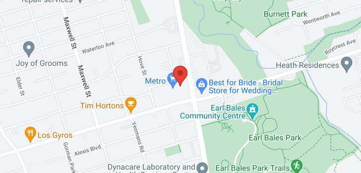 map of 594 SHEPPARD AVE W